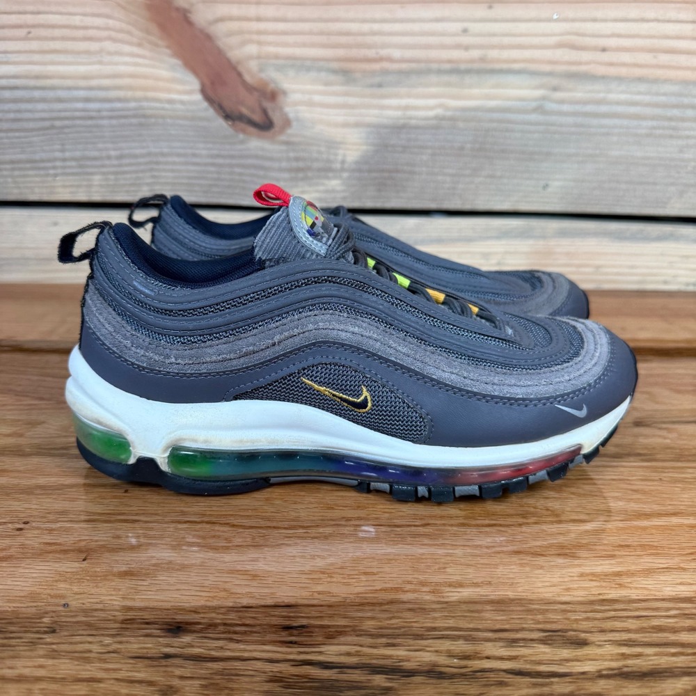 Nike Air Max 97 EOI Gray Multicolor Kids Athletic Sneakers US 5.5Y DD2002-001 - Picture 4 of 9